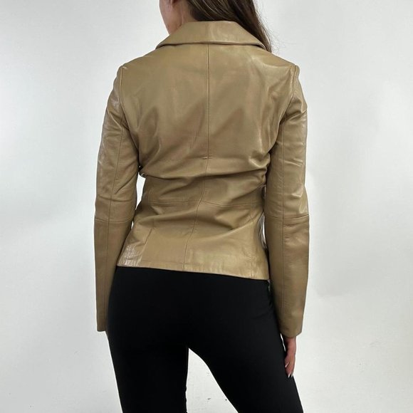 RARE Label Vintage tan jacket blazer - Picture 5 of 7